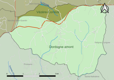 Carte en couleur présentant le(s) SAGE couvrant le territoire communal