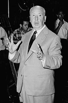 1955 photo of Alfred Hitchcock