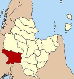 District location in Surat Thani province
