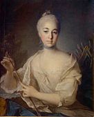 Louis Tocqué, c. 1758, Portrait of Anna Stroganova (1743–1769), State Russian Museum, Saint Petersburg