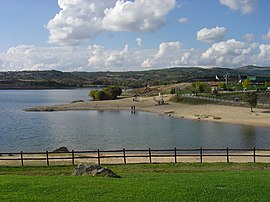 The reservoir formed by the Azibo Dam, in the Paisagem Protegida da Albufeira do Azibo