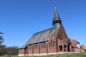 L'église actuelle reconstruite dans les années 1920.