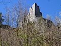 Burgruine Wartenfels: Vom Aufstieg zum Schober aus gesehen