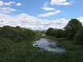 Canle da lagoa de Antela á altura de Vilariño das Poldras