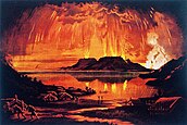 Charles Blomfield, Mount Tarawera in Eruption