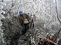 Residents battle China’s worst snow storm in 50 years (2008).