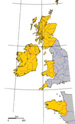 A map of Insular Celtic people showing modern borders.