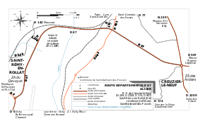 Carte de la route.