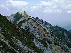 Kengamine Peak, the highest peak of Mount Daisen