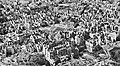 Aerial view of the city of Warsaw, January 1945