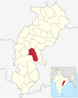 Location in Chhattisgarh