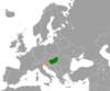Location map for Hungary and Slovenia.