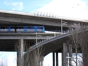 Johanneshovsbron, Skanstullsbron och Fredriksdalsbron.