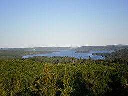 Vy över Kymmen från Kullberget, Gräsmark