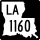 Louisiana Highway 1160 marker