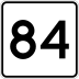 Route 84 marker