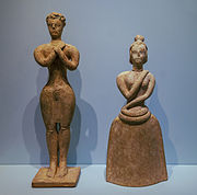 Worshipping couple, terracotta, AMH