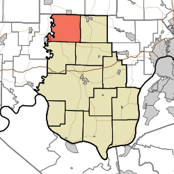 Location in Harrison County