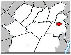 Location within Les Jardins-de-Napierville RCM