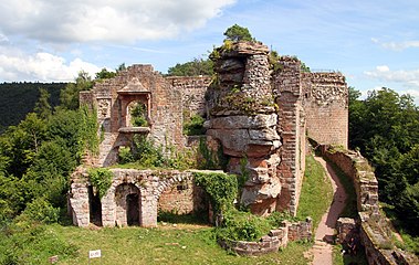 View from the gate tower towards Pallas