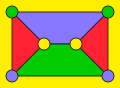 Apparently similar, but represents a planar graph differentiating only the visible faces (discs or polygons with eroded corners).