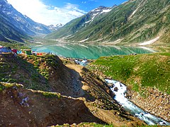 Lake Saiful Muluk in a sunny day