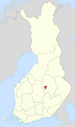 Location of Tervo in Finland
