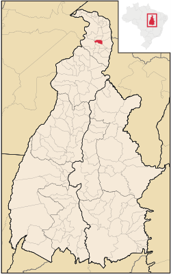 Localização de Luzinópolis no Tocantins