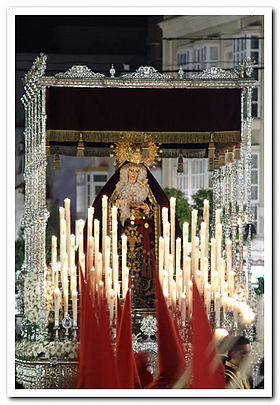 Virgen de la Trinidad de recogida por la calle Real-Fernando Fossati