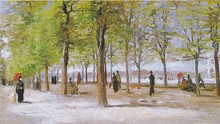 Vincent Van Gogh, Allée dans le jardin du Luxembourg (1886), Clark Art Institute, Williamstown.