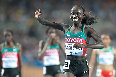 Vivian Cheruiyot conquistou duas medalhas de ouro, nos 5000 m e 10000 metros.