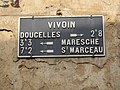 Plaque de cocher de la D26.