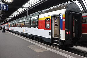 Ein Wagen im Transalpin in Zürich, 2019