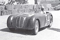 Felice Bonetto in an A6 Sport at Pescara in 1947