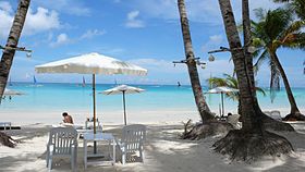 White Beach, à l'ouest de Boracay.