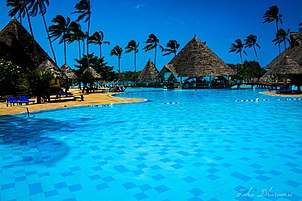 A five-star resort on the northern part of Zanzibar