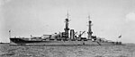 Hyperboloid mast towers were on the USS Arizona, underway circa 1917–1929, prior to refitting in 1929.