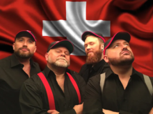 Bearforce 1 in 2015 during their campaign to represent Switzerland in the Eurovision Song Contest.