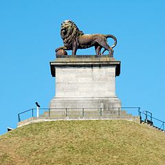 Le Lion de Waterloo (1826), sur la Butte du Lion