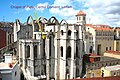 Carmo Convent in Lisbon showing location of the Capela da Piedade.