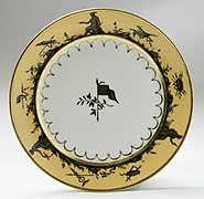 Assiette, c. 1805. Musée d'Art du comté de Los Angeles