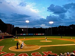 North Carolina State University baseball game at Doak Field in Raleigh, North Carolina