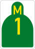 Metropolitan route M1 shield
