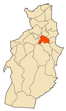 Localisation de Tébessa