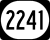 Kentucky Route 2241 marker