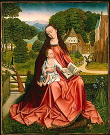 Virgin and Child in a Landscape, oil on panel, c. 1492–1498.