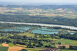 Estanques de inundación en Feldkirchner Badeseen