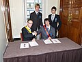 Signing of a treaty between Flandrensis and the Republic of St. Charlie at Polination (2012)[1][2]
