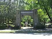 Stone entrance arch (1934), Fulwood Park (1917)