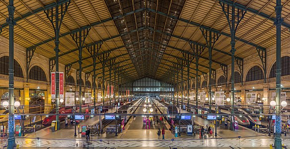 Gare du Nord, by Diliff (edited by Bammesk)